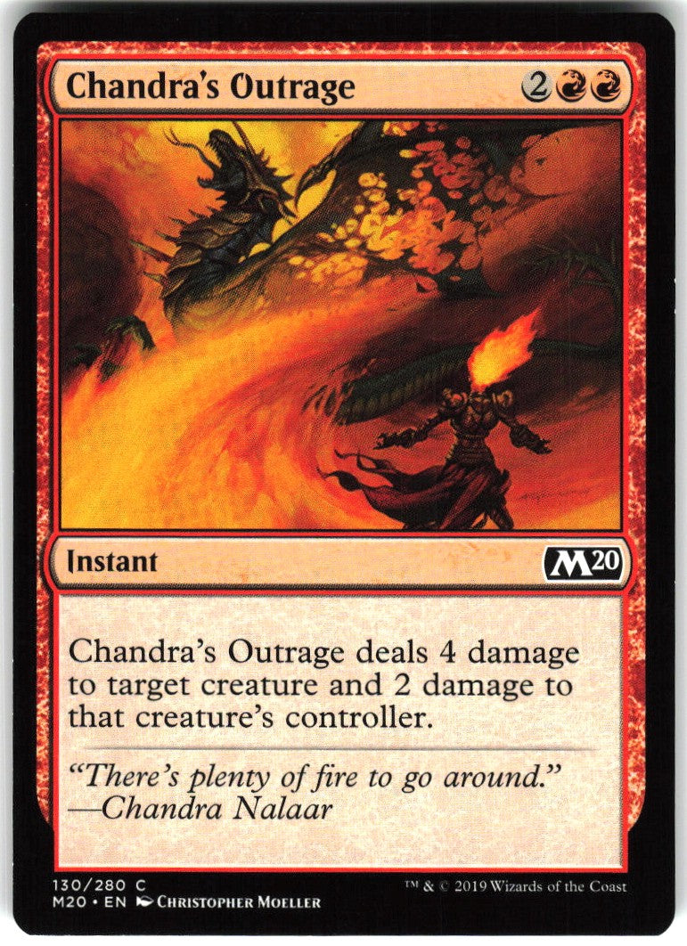 Chandra's Outrage #130 NM