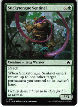 Stickytongue Sentinel #193 NM