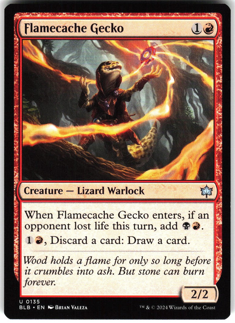 Flamecache Gecko #135 NM
