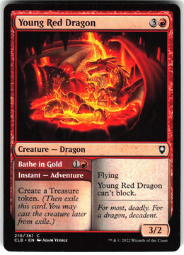 Young Red Dragon // Bathe in Gold #210 NM