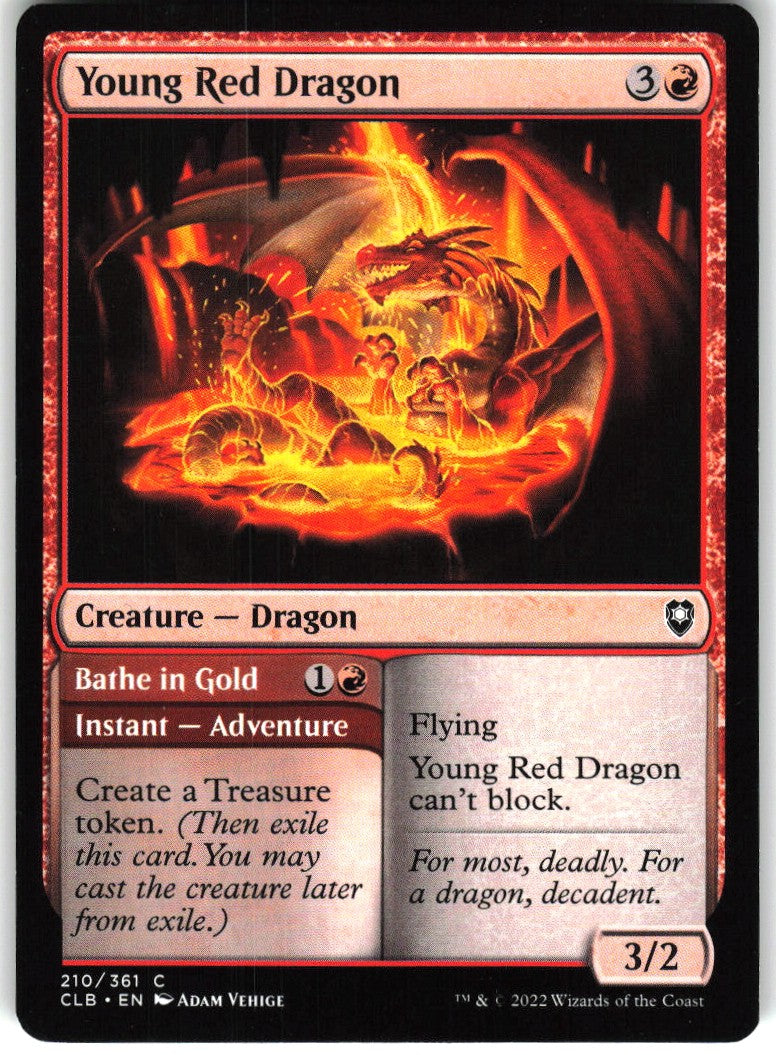 Young Red Dragon // Bathe in Gold #210 NM