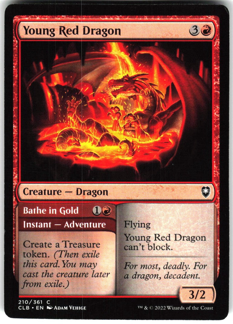 Young Red Dragon // Bathe in Gold #210 NM
