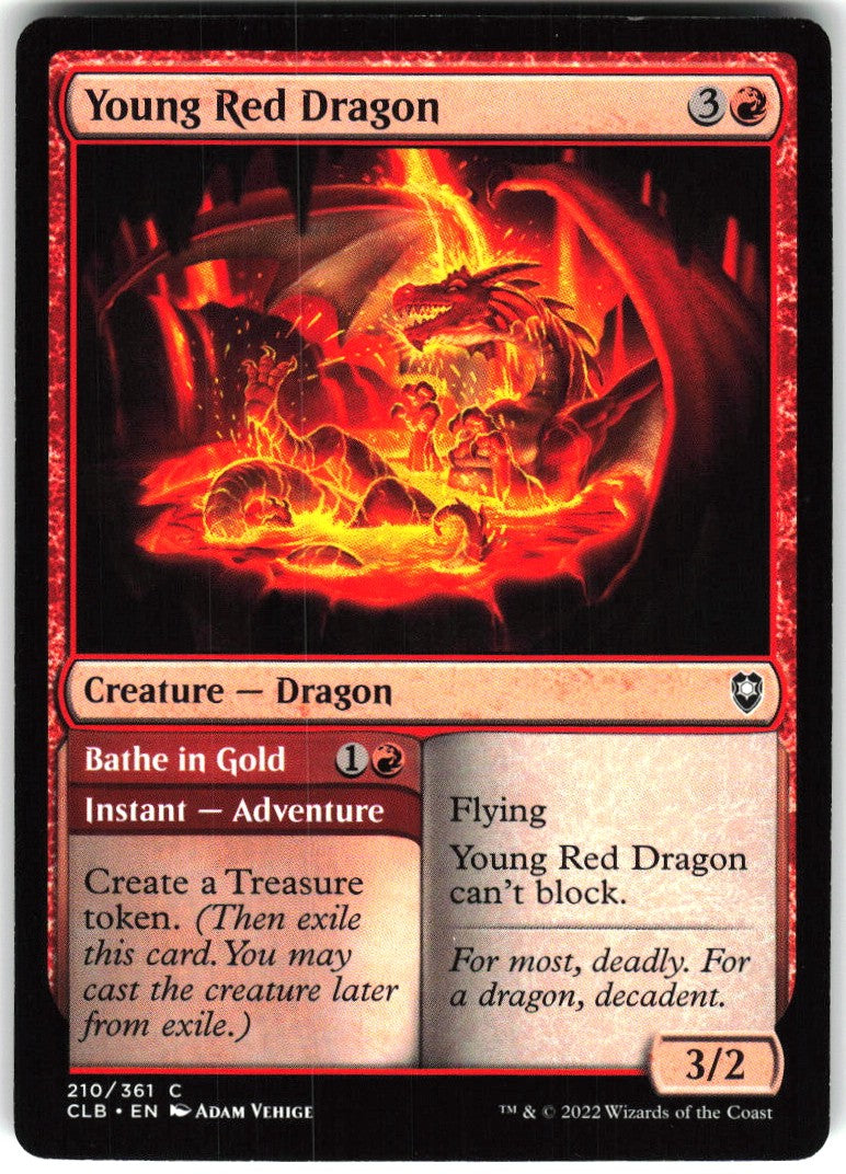 Young Red Dragon // Bathe in Gold #210 NM