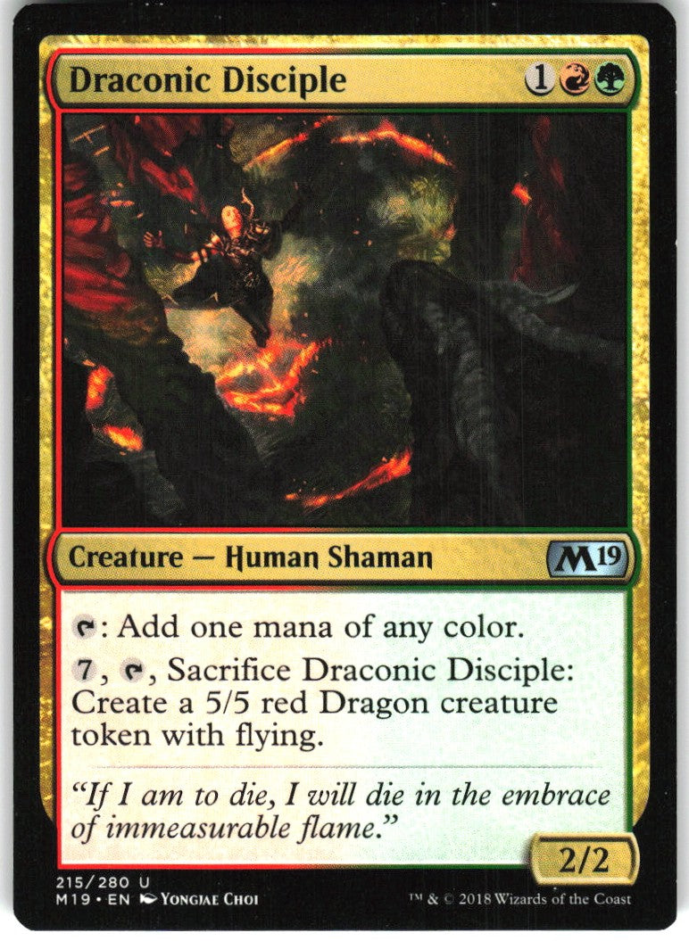 Draconic Disciple #215 NM