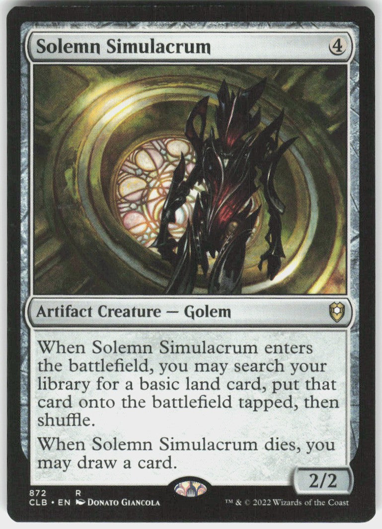 Solemn Simulacrum #872 NM