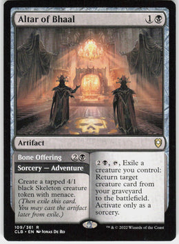 Altar of Bhaal // Bone Offering #109 NM