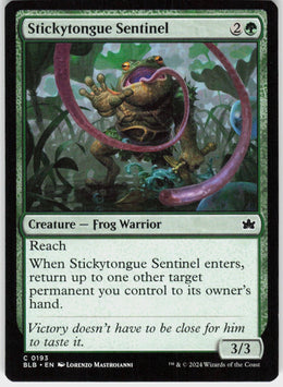 Stickytongue Sentinel #193 NM