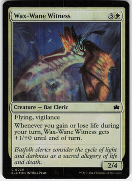 Wax-Wane Witness #39 NM