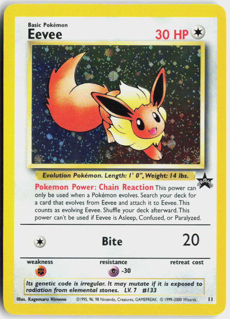Eevee - Wizards Black Star Promos #11/53 - Near Mint - Holo