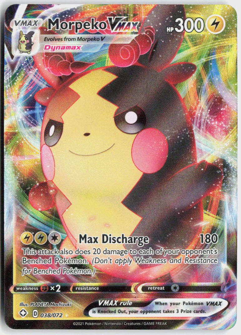 Morpeko VMAX - Shining Fates #38/72 - Near Mint - Holofoil