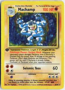 Machamp - Base Set #8/102 - Heavily Played - Holofoil