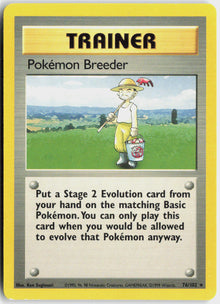 Pokémon Breeder - Base Set #76/102 - Lightly Played - Normal