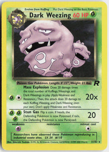 Dark Weezing - Team Rocket #31/82 - Lightly Played - Normal