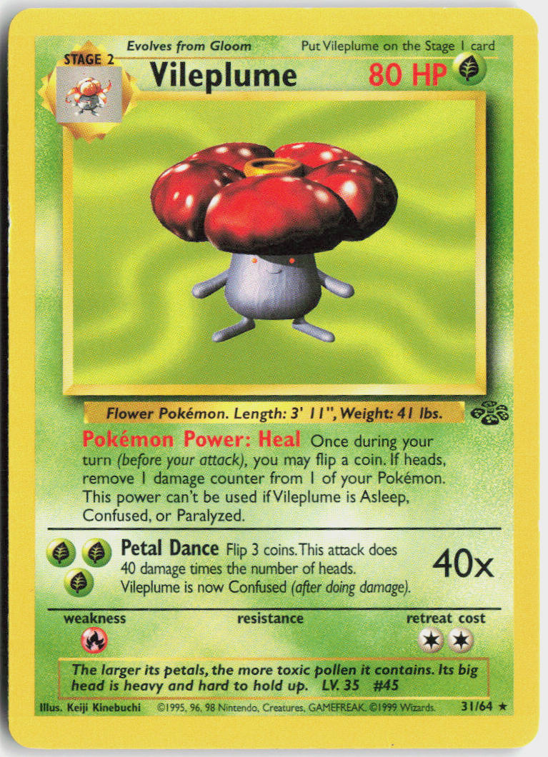 Vileplume - Jungle #31/64 - Lightly Played - Normal