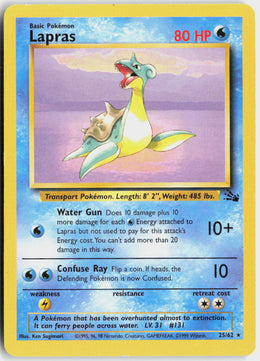 Lapras - Fossil #25/62 - Lightly Played - Normal