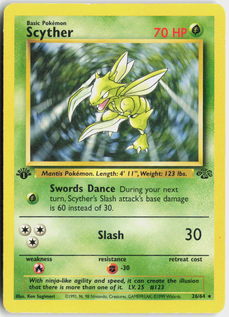 Scyther - Jungle #26/64 - Lightly Played - Normal