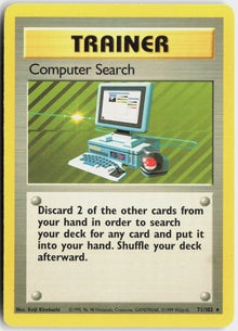 Computer Search - Base Set #71/102 - Lightly Played - Normal