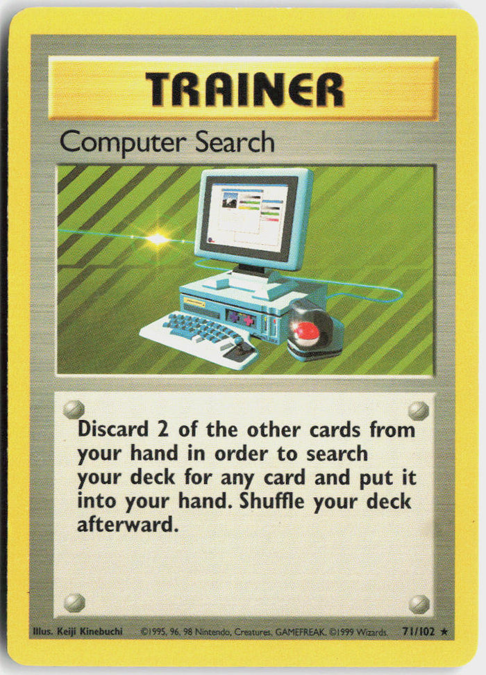 Computer Search - Base Set #71/102 - Lightly Played - Normal