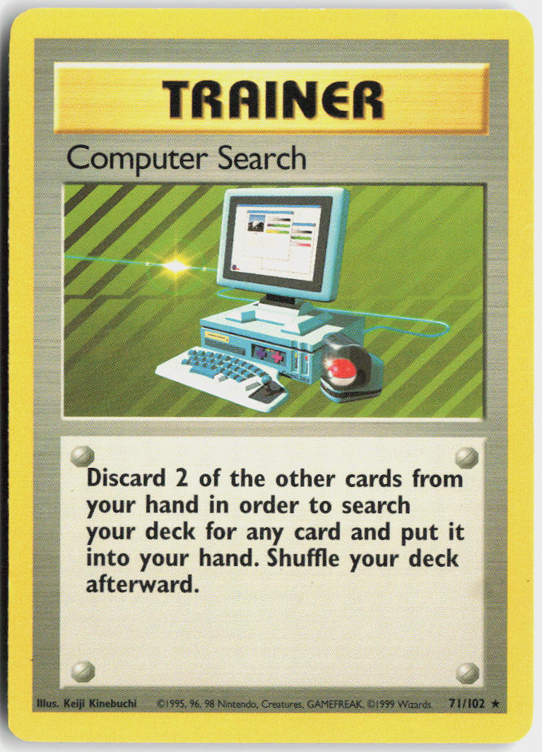 Computer Search - Base Set #71/102 - Lightly Played - Normal