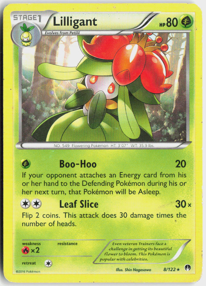 Lilligant - BREAKpoint #8/122 - Moderately Played - Normal