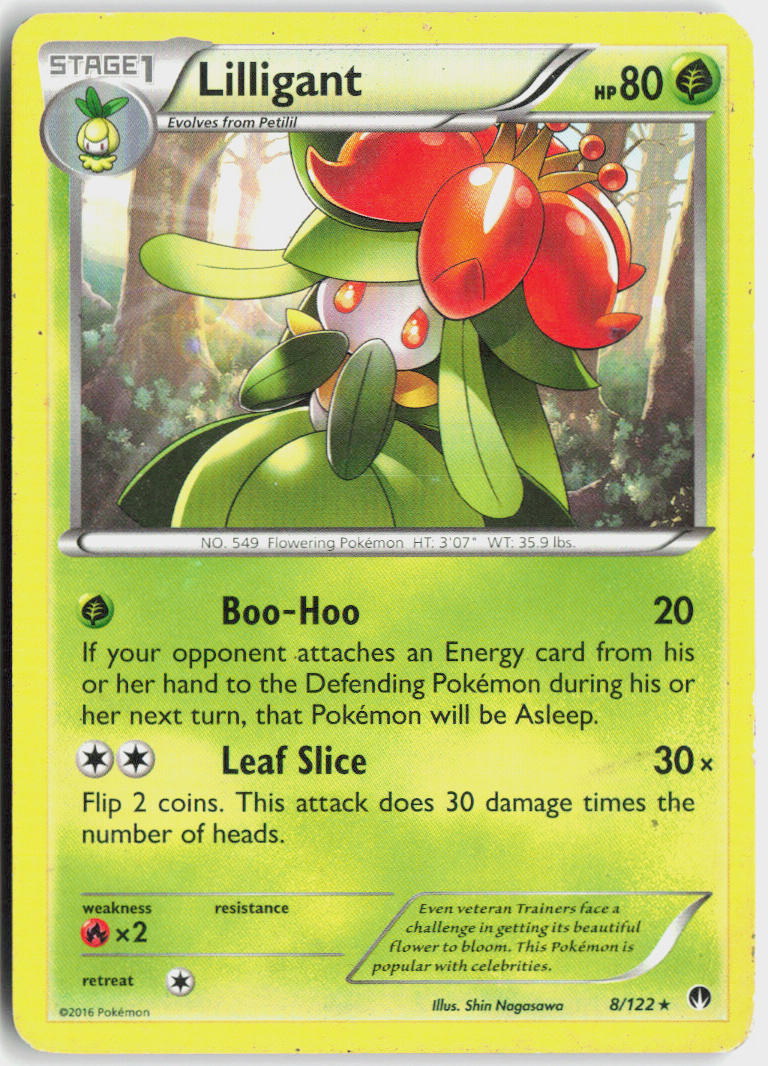 Lilligant - BREAKpoint #8/122 - Moderately Played - Normal