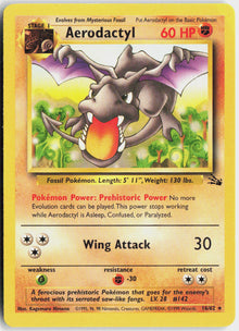 Aerodactyl - Fossil #16/62 - Lightly Played - Normal