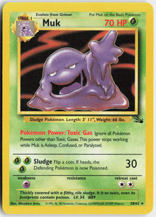 Muk - Fossil #28/62 - Lightly Played - Normal