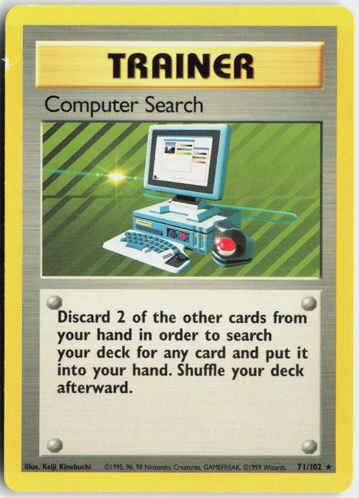 Computer Search - Base Set #71/102 - Lightly Played - Normal