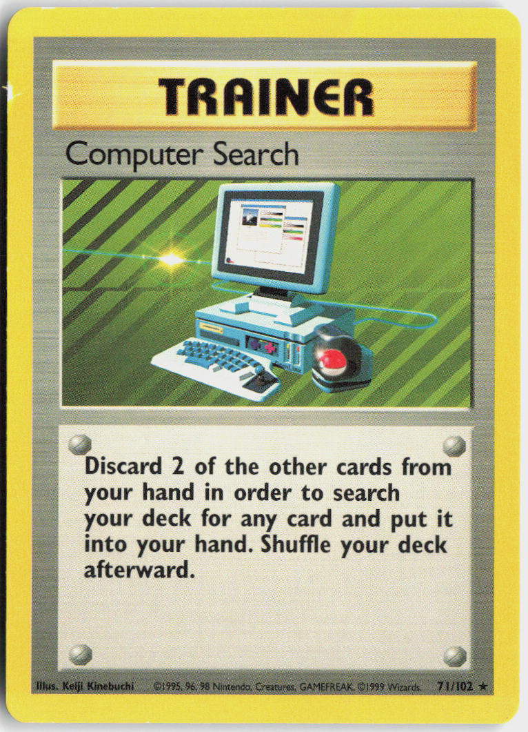 Computer Search - Base Set #71/102 - Lightly Played - Normal
