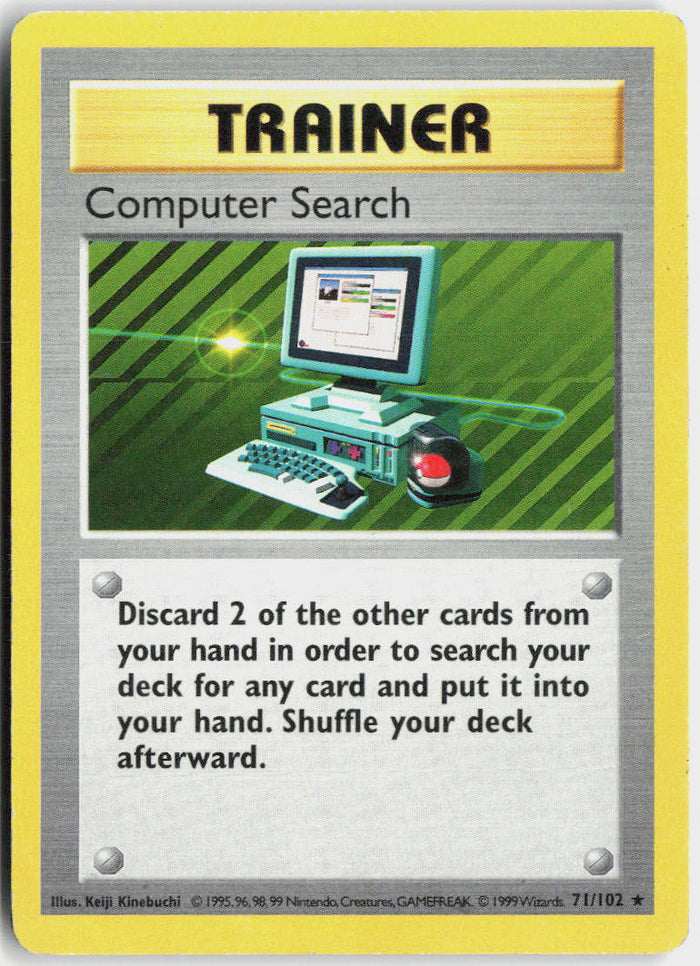 Computer Search - Base Set #71/102 - Lightly Played - Normal