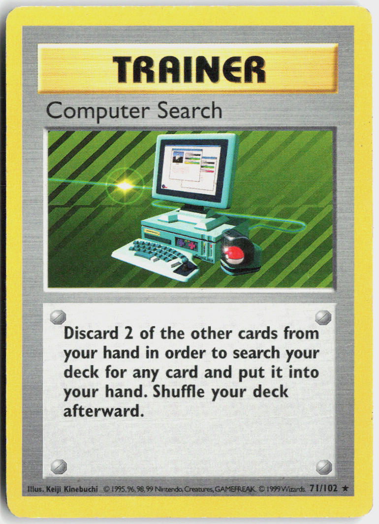 Computer Search - Base Set #71/102 - Lightly Played - Normal