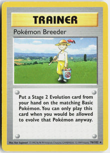 Pokémon Breeder - Base Set #76/102 - Lightly Played - Normal