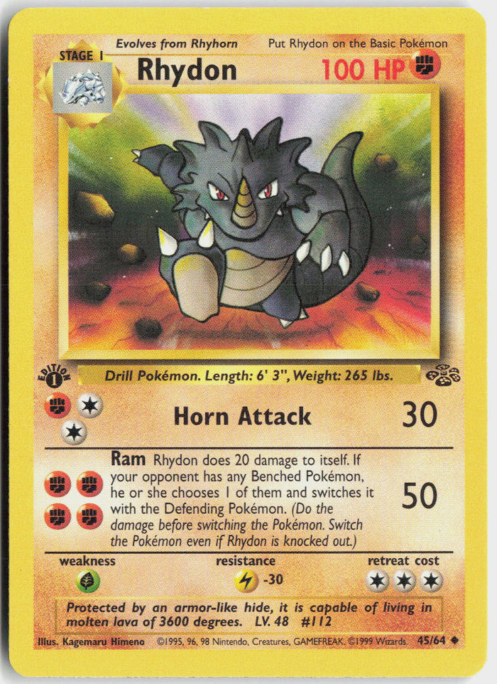 Rhydon - Jungle #45/64 - Lightly Played - Normal