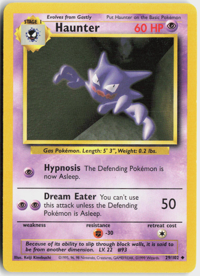 Haunter - Base Set #29/102 - Lightly Played - Normal