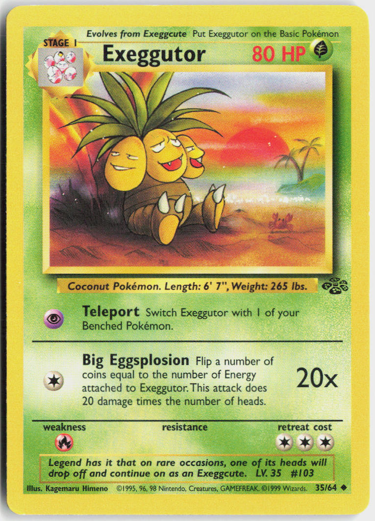 Exeggutor - Jungle #35/64 - Lightly Played - Normal