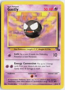 Gastly - Fossil #33/62 - Lightly Played - Normal