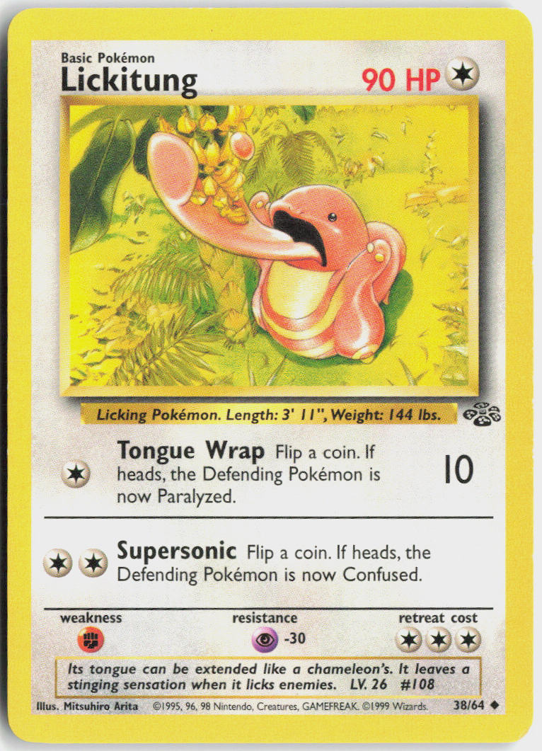Lickitung - Jungle #38/64 - Lightly Played - Normal