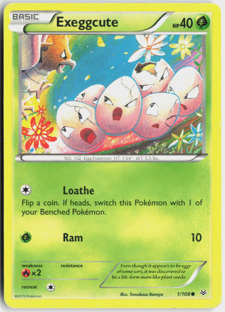 Exeggcute - Roaring Skies #1/108 - Lightly Played - Normal
