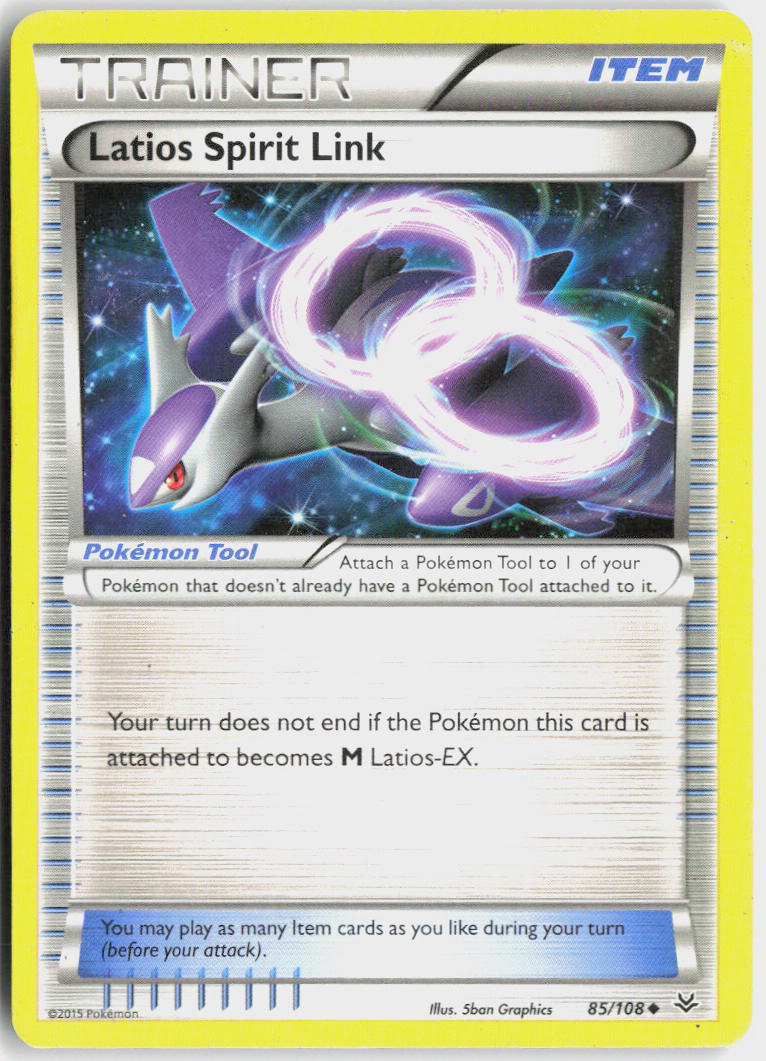 Latios Spirit Link - Roaring Skies #85/108 - Lightly Played - Normal