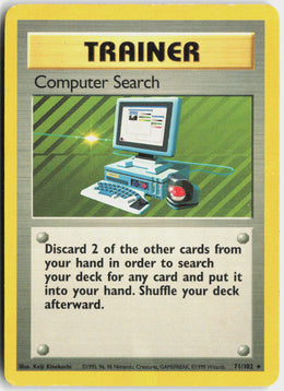Computer Search - Base Set #71/102 - Lightly Played - Normal