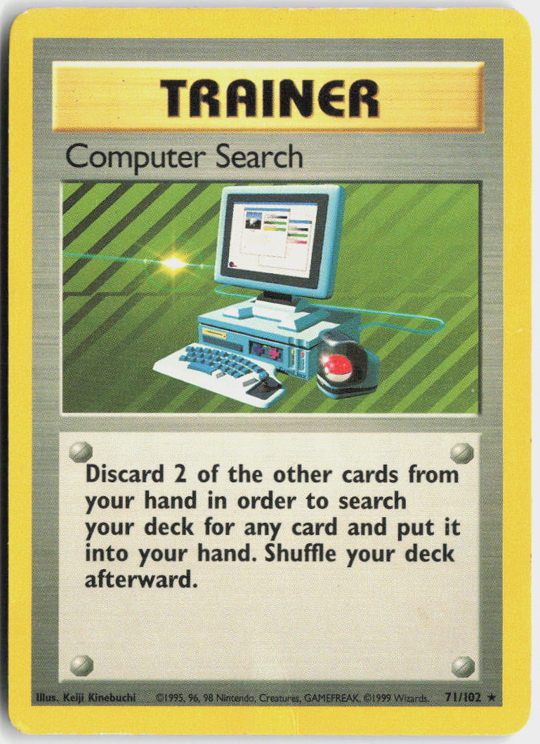 Computer Search - Base Set #71/102 - Lightly Played - Normal