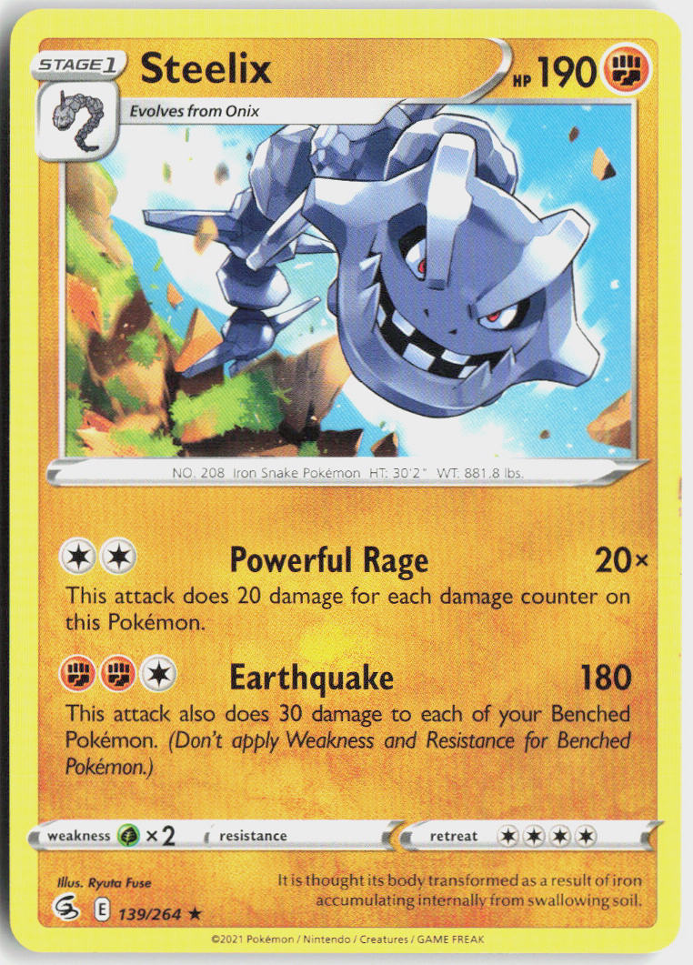 Steelix - Fusion Strike #139/264 - Near Mint - Normal