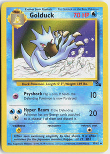 Golduck - Fossil #35/62 - Lightly Played - Normal