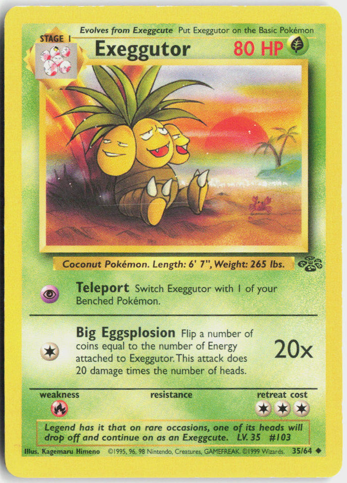 Exeggutor - Jungle #35/64 - Lightly Played - Normal
