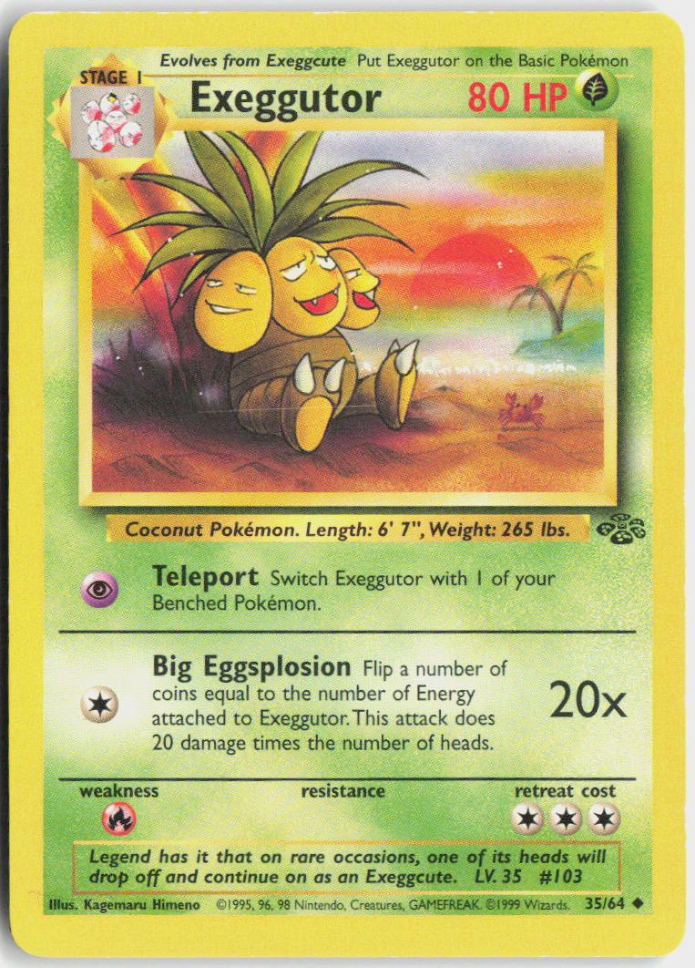 Exeggutor - Jungle #35/64 - Lightly Played - Normal
