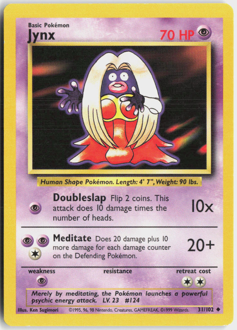 Jynx - Base Set #31/102 - Lightly Played - Normal