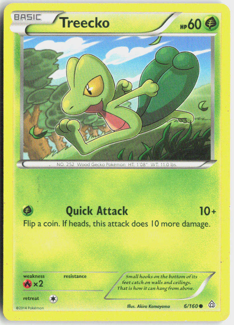 Treecko - Primal Clash #6/160 - Lightly Played - Normal