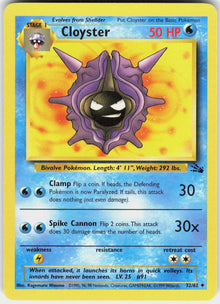 Cloyster - Fossil #32/62 - Lightly Played - Normal
