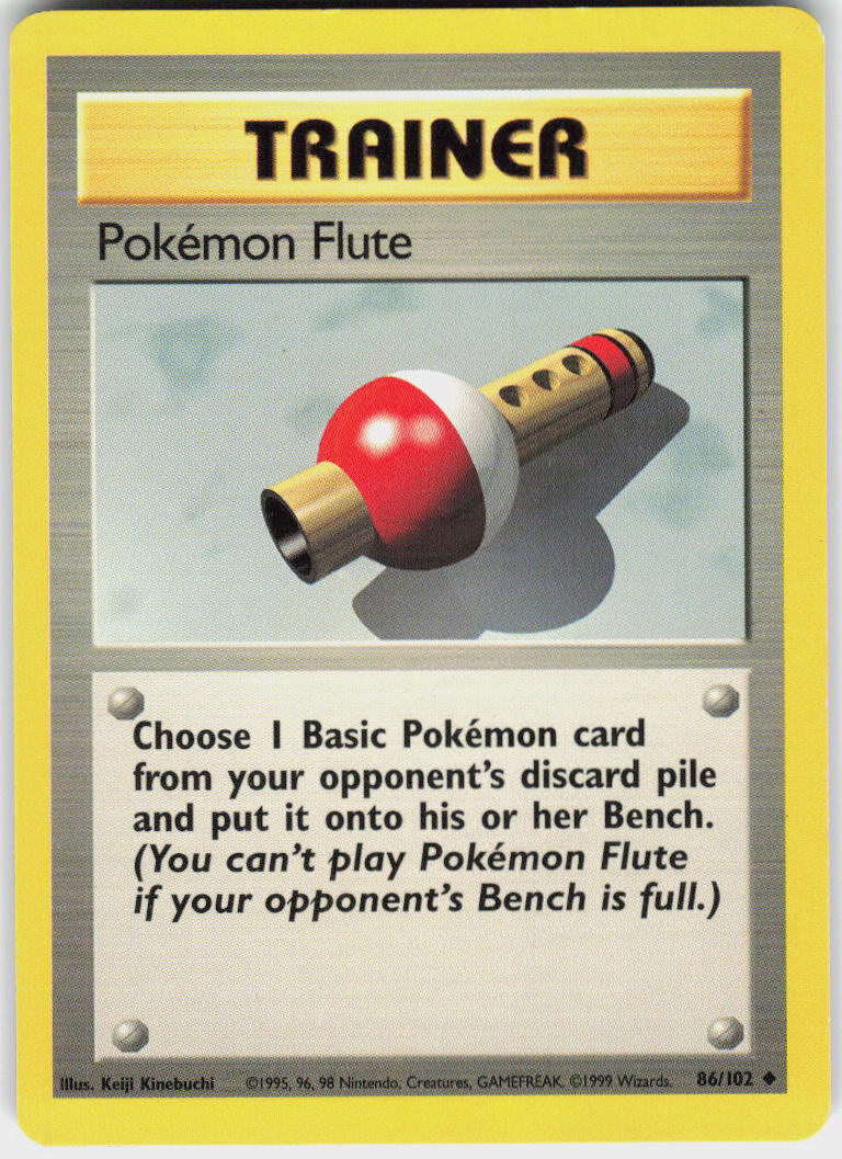 Pokémon Flute - Base Set #86/102 - Lightly Played - Normal