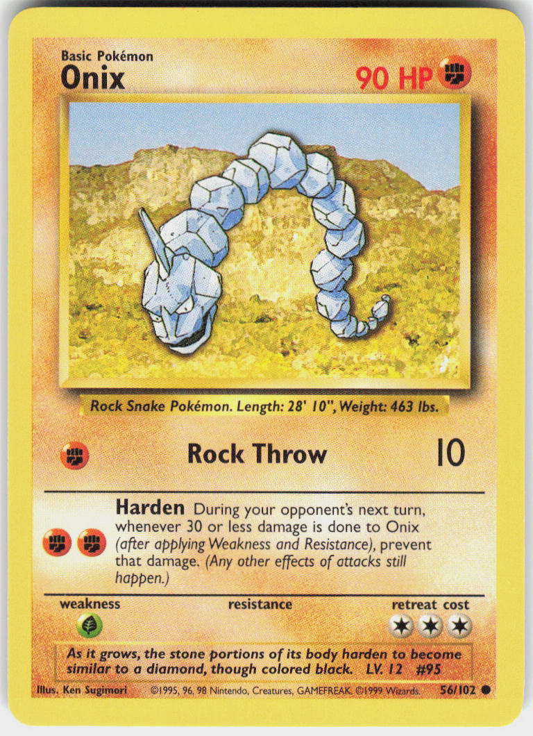 Onix - Base Set #56/102 - Lightly Played - Normal